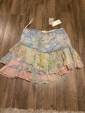 NWT LoveShackFancy Como Skirt in Enchanted Wind 6
